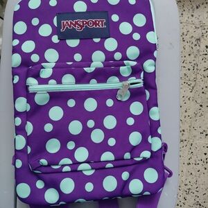 Jansport Purple Polka Dot Backpack